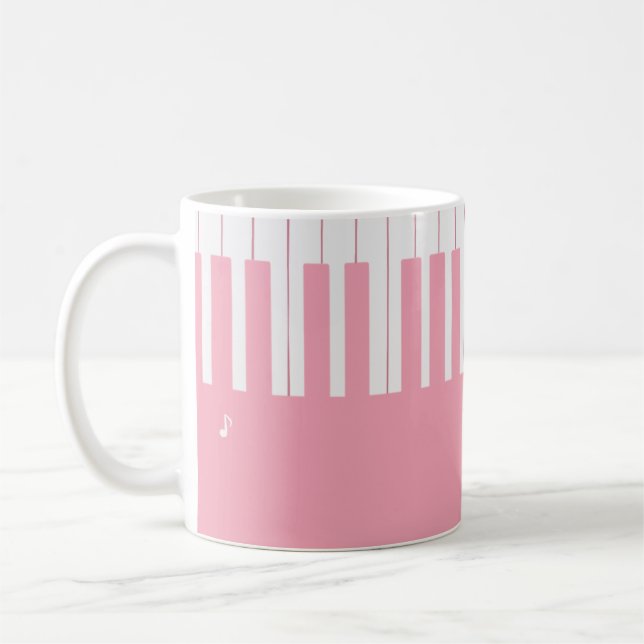 Anpassningsbar elegant piano nycklar kaffemugg (Vänster)