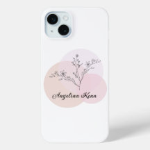 Anpassningsbar Elegant Rosa Flower iphone case