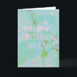 Anpassningsbar Elegant Sister Birthday Kort<br><div class="desc">Jag har inga systrar själv, men jag har välsignats med två vackra döttrar som är väldigt nära. Deras relation är mycket speciell, de kläderna och historierna, de litar på varandra för råd och kärlek varandra på det sätt som bara systrar kan. Det är från att se hur de interagerar sinsemellan...</div>