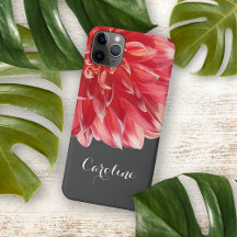 Anpassningsbar Elegant Summery Coral Red Dahlia Fl