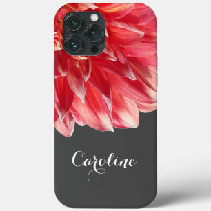 Anpassningsbar Elegant Summery Coral Red Dahlia Fl