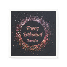 Anpassningsbar Elegant Svarta Ro-Guld-Lycklig vid