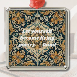 Anpassningsbar Elegant Tile Mönster Persian Gifts  Julgransprydnad Metall