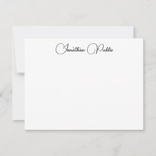 Anpassningsbar Elegant Typografi Skriptmall Namn Anteckningskort