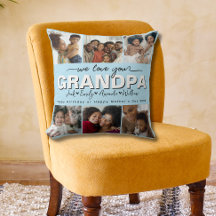 Anpassningsbar Elegant Vi kärlek dig GRANDPA Fotok