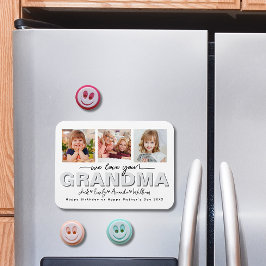 Anpassningsbar Elegant Vi kärlekar dig Grandma Pho Magnet