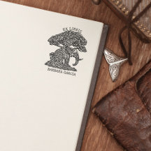Anpassningsbar Elephant Ex Libris Bookplate