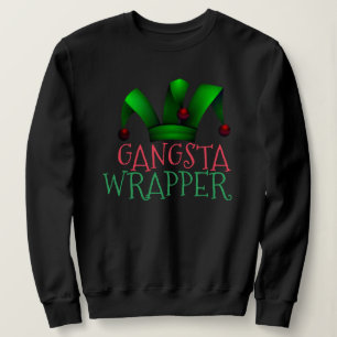 Anpassningsbar Elf Santa Helper Gangsta Wrapper ju T Shirt