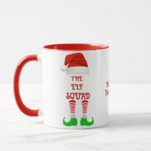 Anpassningsbar Elf Squad Family Matching Group Jul Mugg