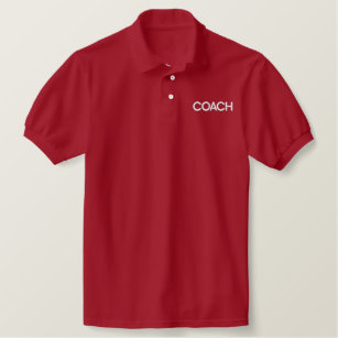 Anpassningsbar Embroied Coach text Polo