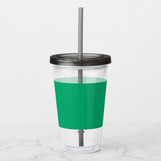 Anpassningsbar Emerald Grönt Acrylic Tumbler med s Take Away Mugg (Framsida)