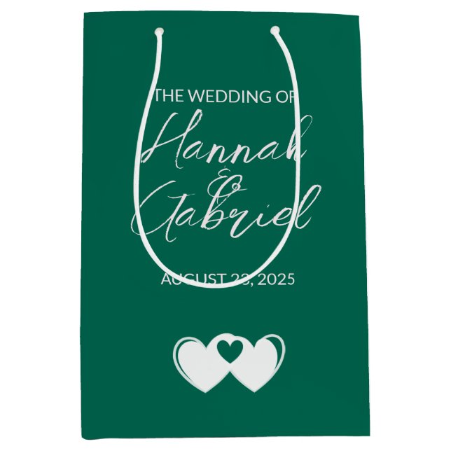 Anpassningsbar Emerald Grönt Gift Bag (Framsidan)