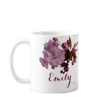 Anpassningsbar Emily namn rosa ros blomster fånig