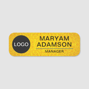 Anpassningsbar Employee Logotyp, Magnetic & Safety Namnbricka