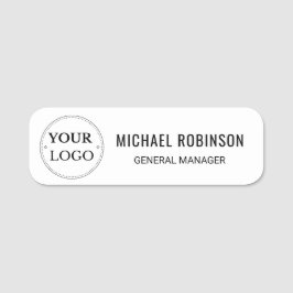 Anpassningsbar Employee Namn Logotyp Magnetic elle Namnbricka