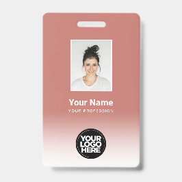 Anpassningsbar Employee Photo Gradient Terracotta