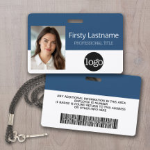 Anpassningsbar Employee - Photo, Pub Code, Logotyp