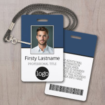 Anpassningsbar Employee - Photo, Pub Code, Logotyp