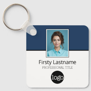 Anpassningsbar Employee - Photo, Pub Code, Logotyp Nyckelring