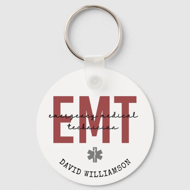 Anpassningsbar EMT Akut Medicinsk tekniker Nyckelring (Framsida)