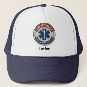 Anpassningsbar EMT Logotyp Hat med Personlig Namn Keps