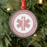 Anpassningsbar EMT Symbol Akut Medicinsk tekniker Julgransprydnad Metall<br><div class="desc">Anpassningsbar EMT-Akut för medicinska tekniska gåvor!</div>