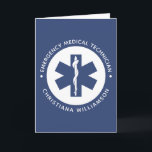 Anpassningsbar EMT Symbol Akut Medicinsk tekniker Kort<br><div class="desc">Anpassningsbar EMT-Akut för medicinska tekniska gåvor!</div>