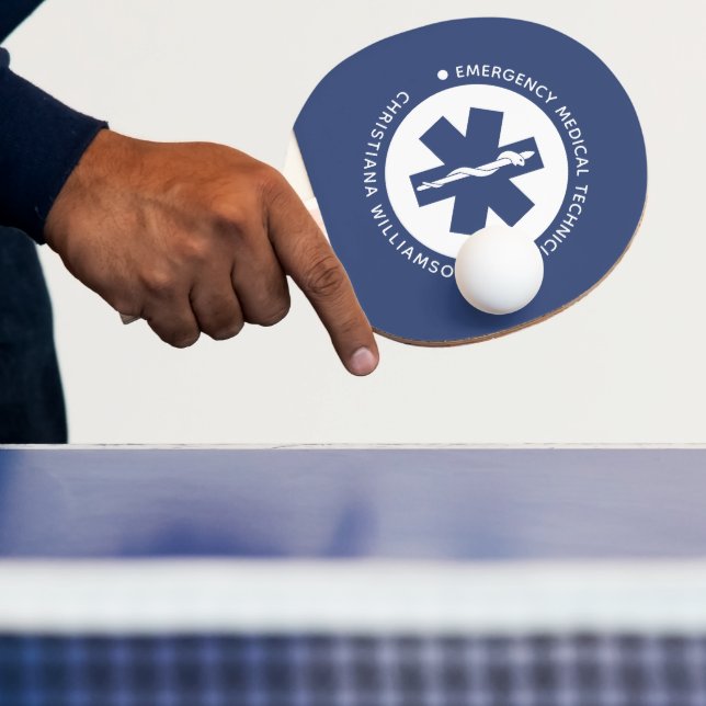 Anpassningsbar EMT Symbol Akut Medicinsk tekniker Pingisracket (Insitu)