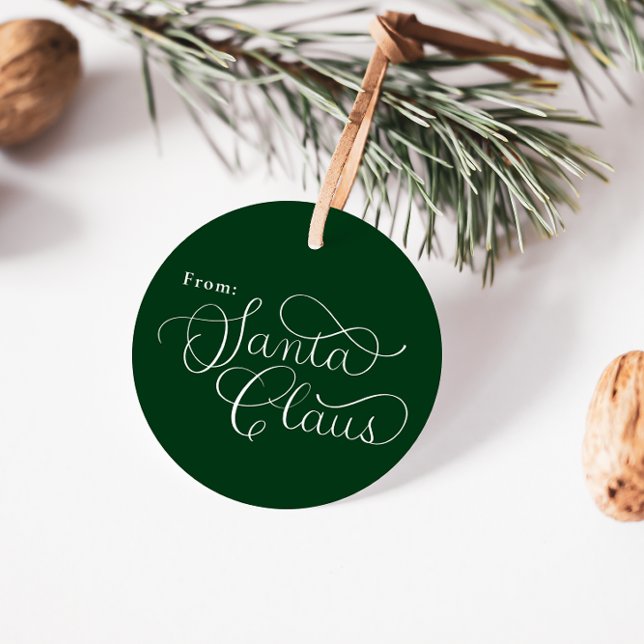 Anpassningsbar Enchanting Jultomten Juletiketters Gåvor Etiketter (Skapare uppladdad)