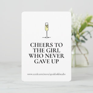 Anpassningsbar Encouragement Card Chef för hennes  Julkort