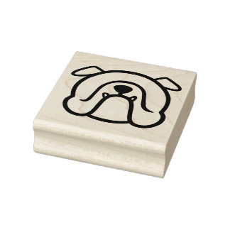 Anpassningsbar English Bulldog - gummibulldog frim Stämpel