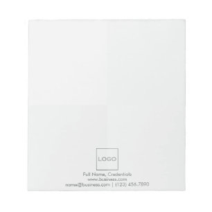Anpassningsbar Enkel Elegant Logotyp Business Corp Anteckningsblock