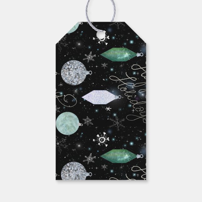 Anpassningsbar Enkel Helgdag, presentmärkre för  Presentetikett (Baksidan)