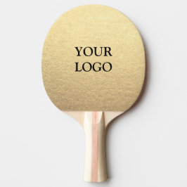 Anpassningsbar Enkelt rengör Guld-företag din Logo Pingisracket