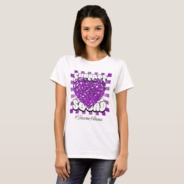 Anpassningsbar Epilepsy Awareness Support Squad Sh T Shirt (Hel framsida)