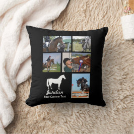 Anpassningsbar Equestrian Horse Riding Photo Colla Kudde