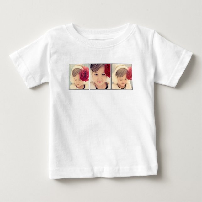Anpassningsbar Ersätt foton Bilder Kids Childrens T Shirt (Framsida)