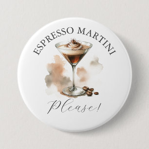 Anpassningsbar Espresso Martini Buttons Knapp