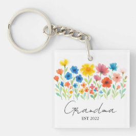 Anpassningsbar Est. År - Grandma Wildblomma