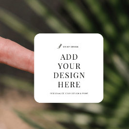 Anpassningsbar-etikett för utskrift av 1,5-tums fy fyrkantigt klistermärke