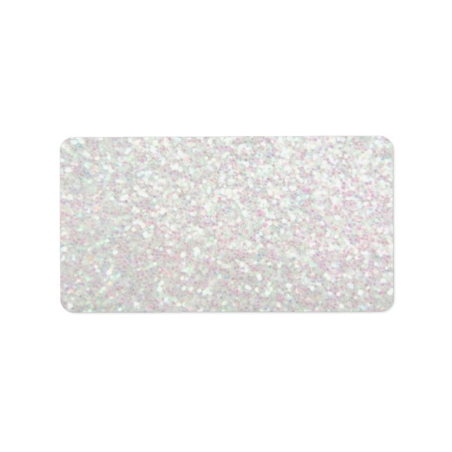 Anpassningsbar-etikett - Glit Fab - Iridescent Adressetikett (Framsidan)
