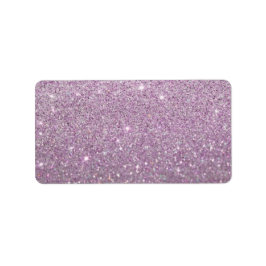 Anpassningsbar-etikett - Lila Guld Glit Fab Adressetikett