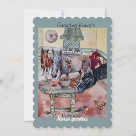 anpassningsbar etikett på hästprodukter inbjudningar