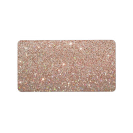 Anpassningsbar-etikett - Ro Guld Glit Fab Adressetikett