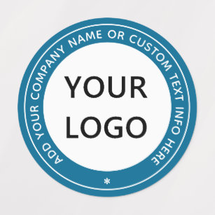 Anpassningsbar-etiketter för Business Logotyp Namn Klistermärke