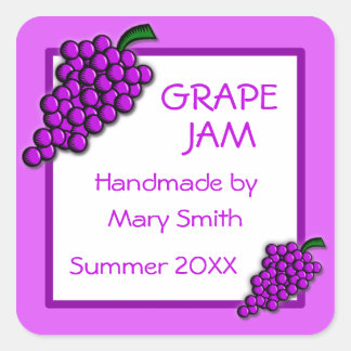 Anpassningsbar etiketter för Homemade Grape Sylt