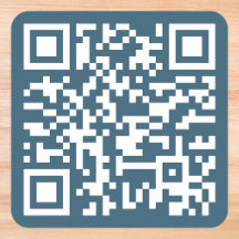 Anpassningsbar Eucalyptus Blue QR Code Adress URL