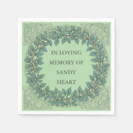 Anpassningsbar Eucalyptus Funeral - Elegant Memori Pappersservett