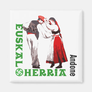 Anpassningsbar, Euskal Herria, traditionell baskis Magnet