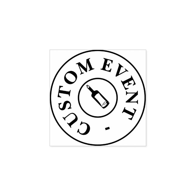 Anpassningsbar Event Hand Frimärke - flaska Stämpel (Tryck)